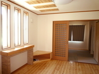 和室には琉球畳を使用。おしゃれな和の空間。